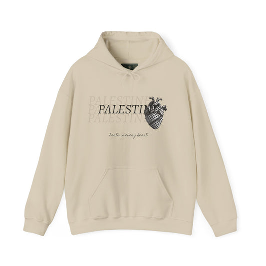 Palestine Heartbeat Hoodie – Symbol of Love and Solidarity