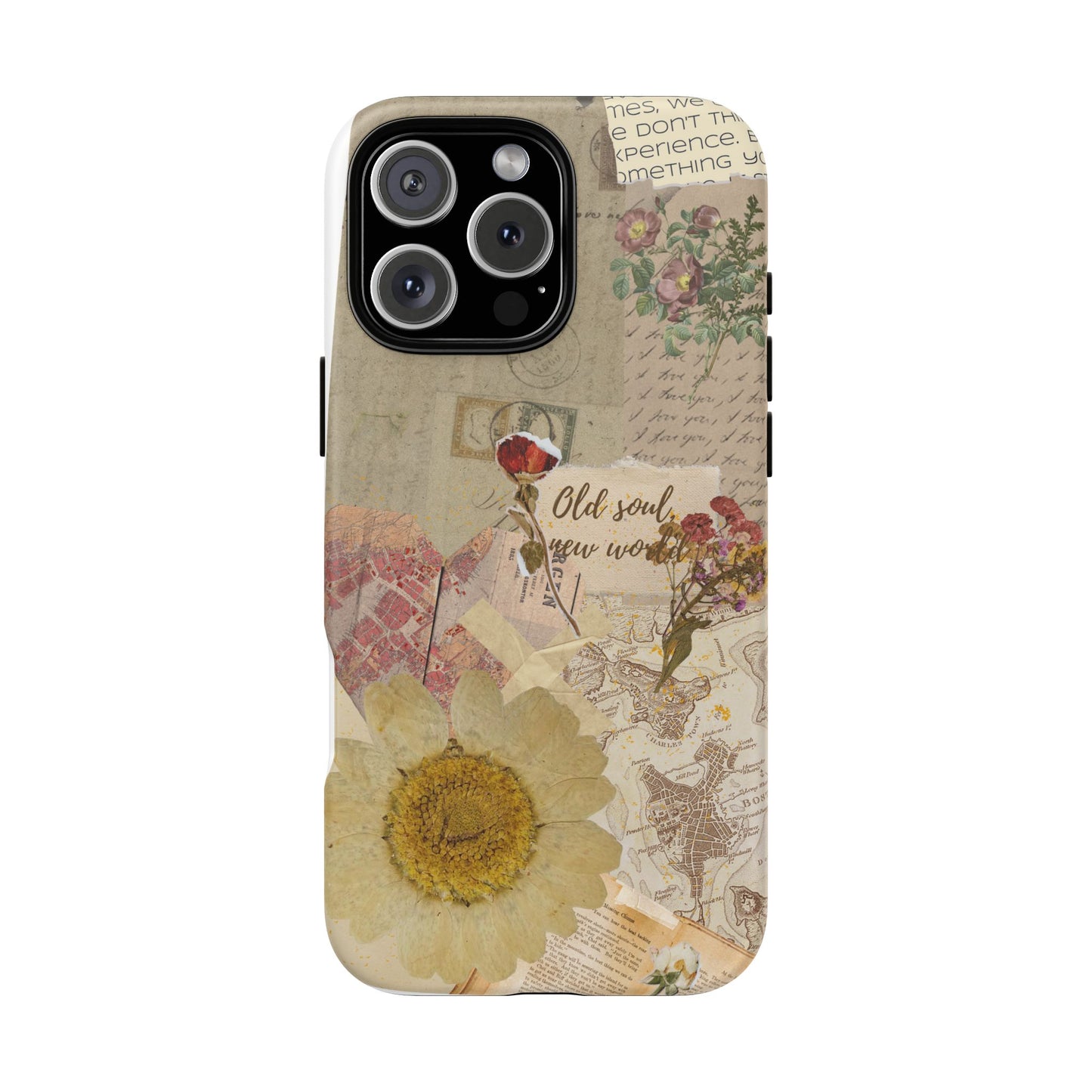 Old Soul, New World – Vintage Collage Phone Case