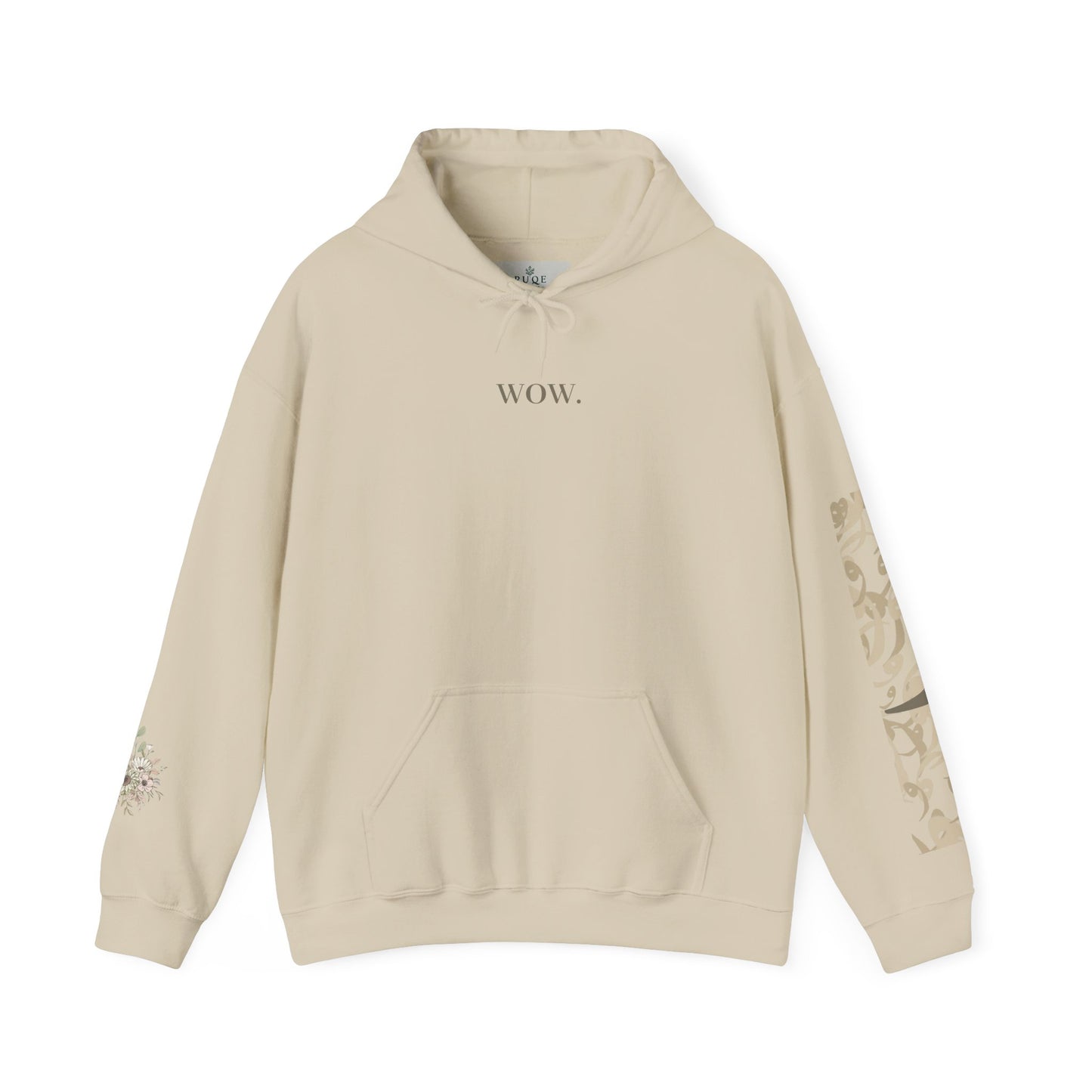 Minimalist "Wow" Hoodie with Arabic Waw