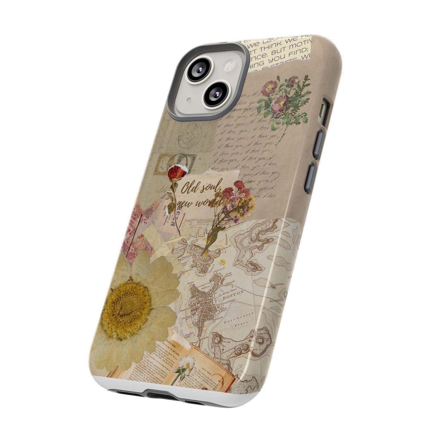 Old Soul, New World – Vintage Collage Phone Case