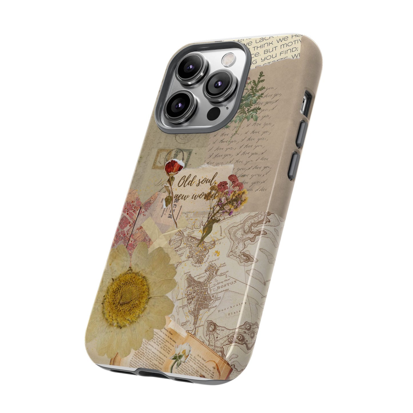 Old Soul, New World – Vintage Collage Phone Case