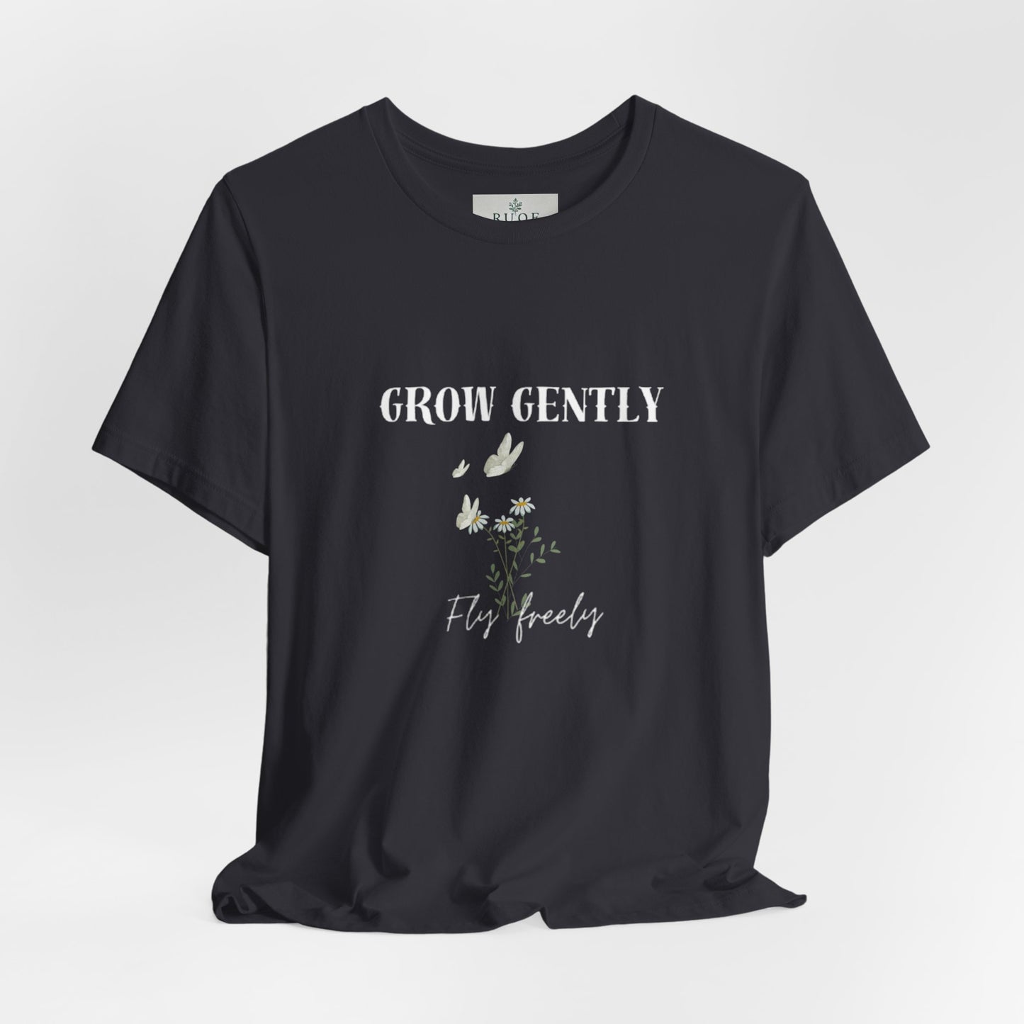 Grow Gently, Fly Freely – Nature-Inspired T-Shirt