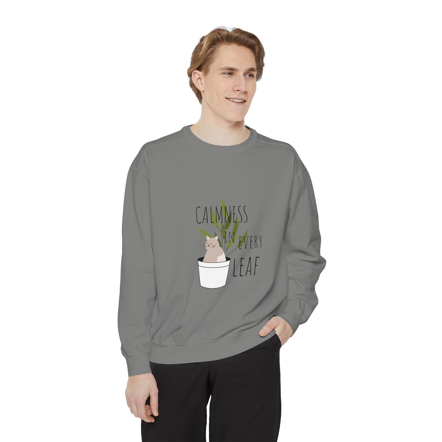 “Calmness in Every Leaf” Sweatshirt This cozy and stylish sweatshirt