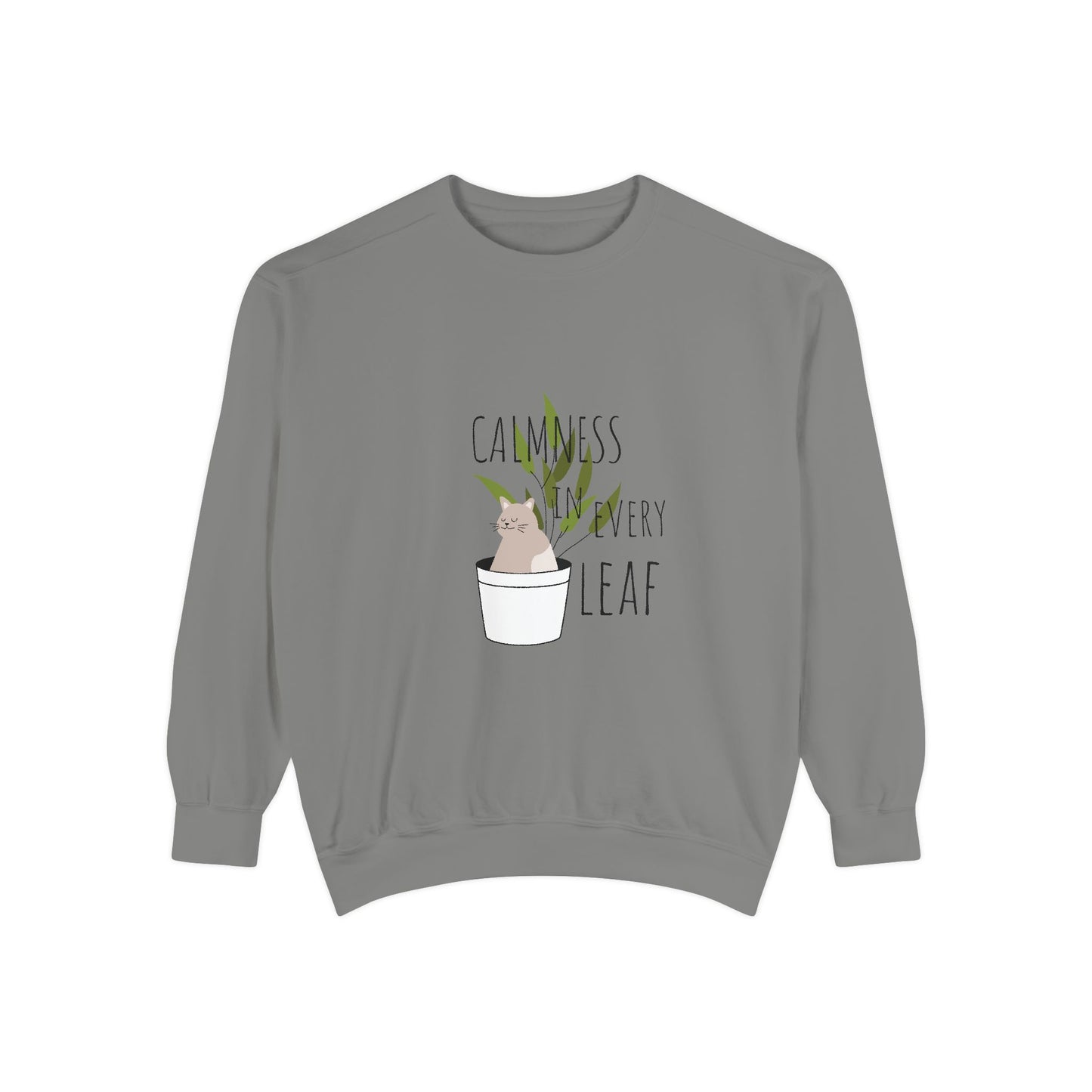 “Calmness in Every Leaf” Sweatshirt This cozy and stylish sweatshirt