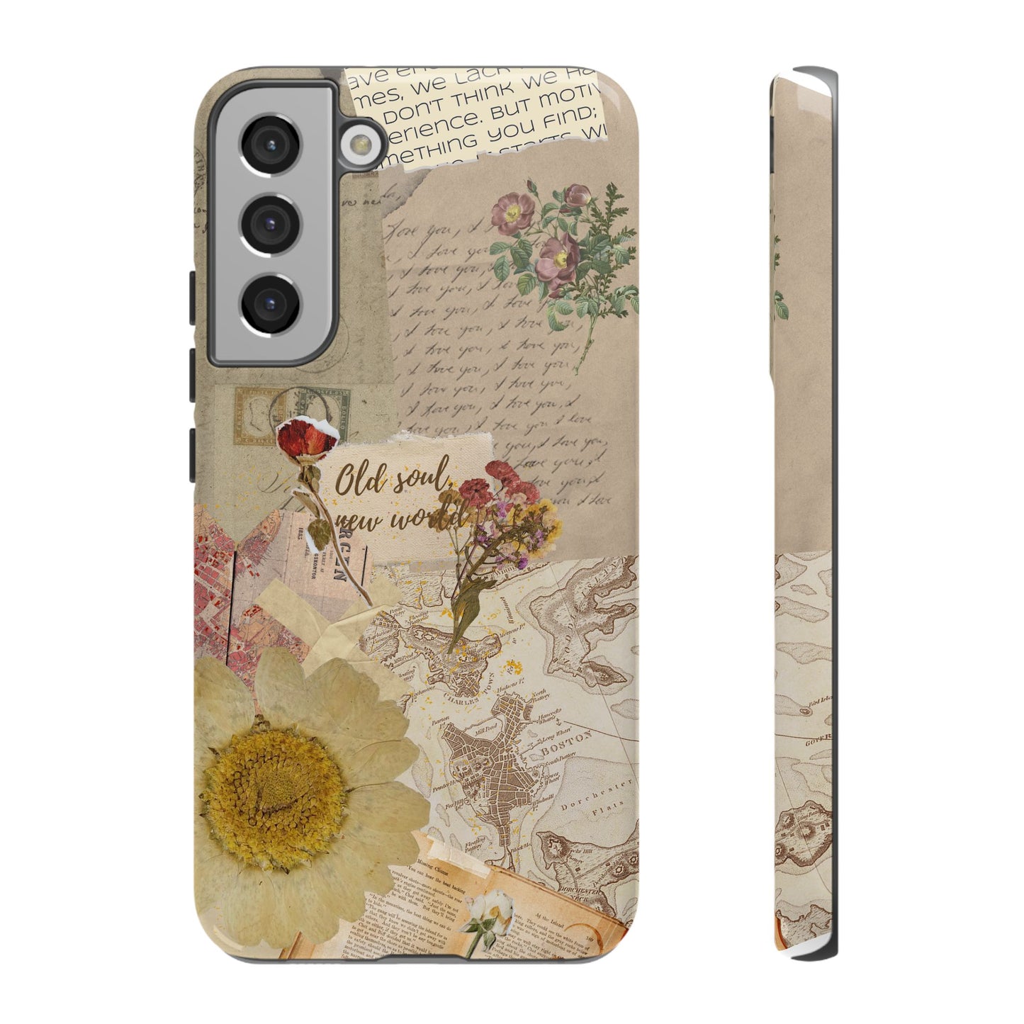 Old Soul, New World – Vintage Collage Phone Case