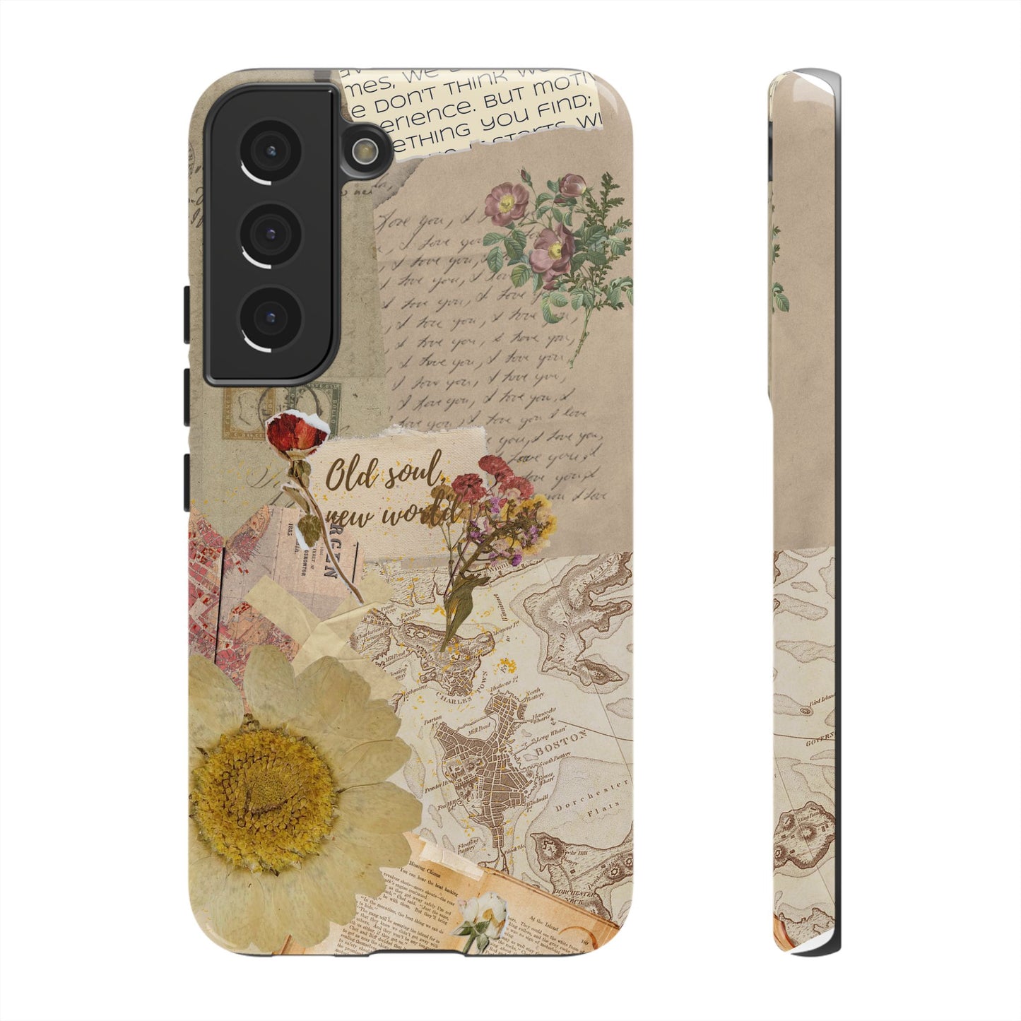 Old Soul, New World – Vintage Collage Phone Case