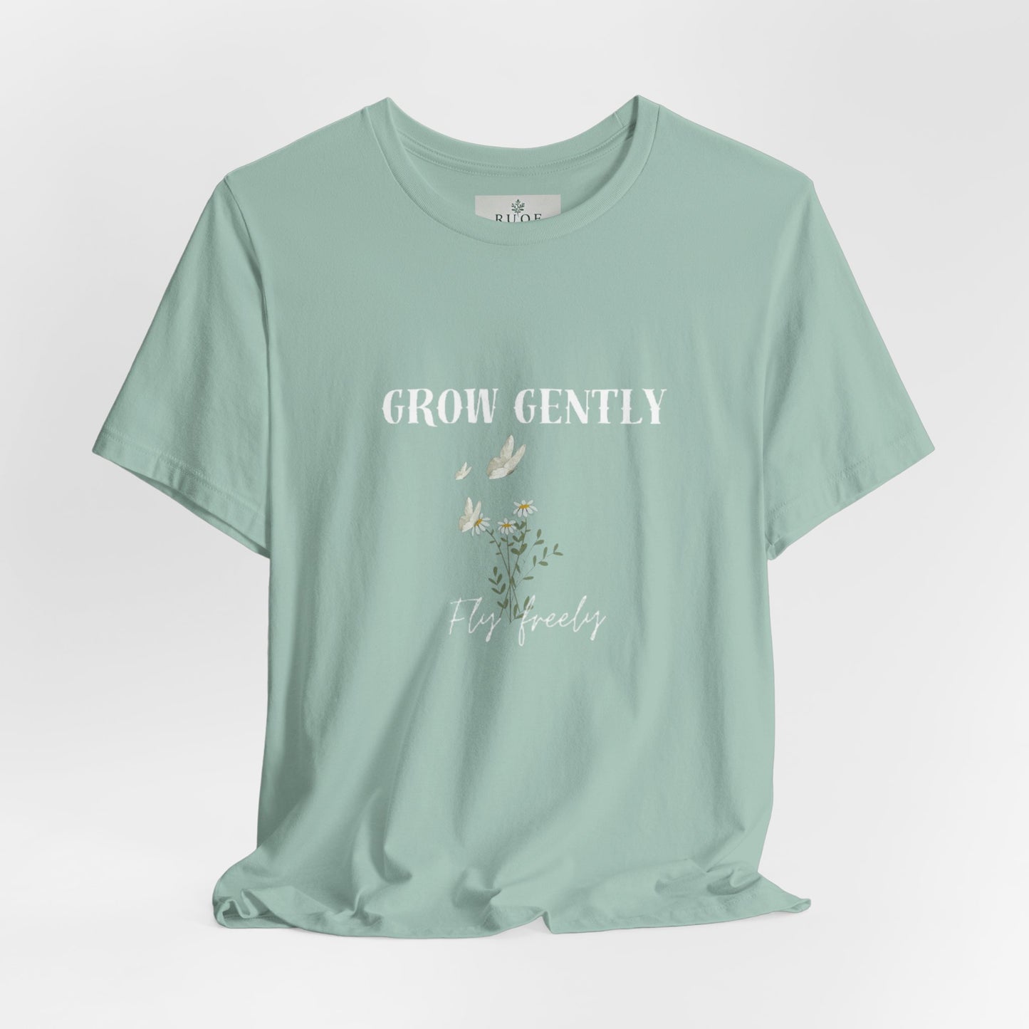 Grow Gently, Fly Freely – Nature-Inspired T-Shirt