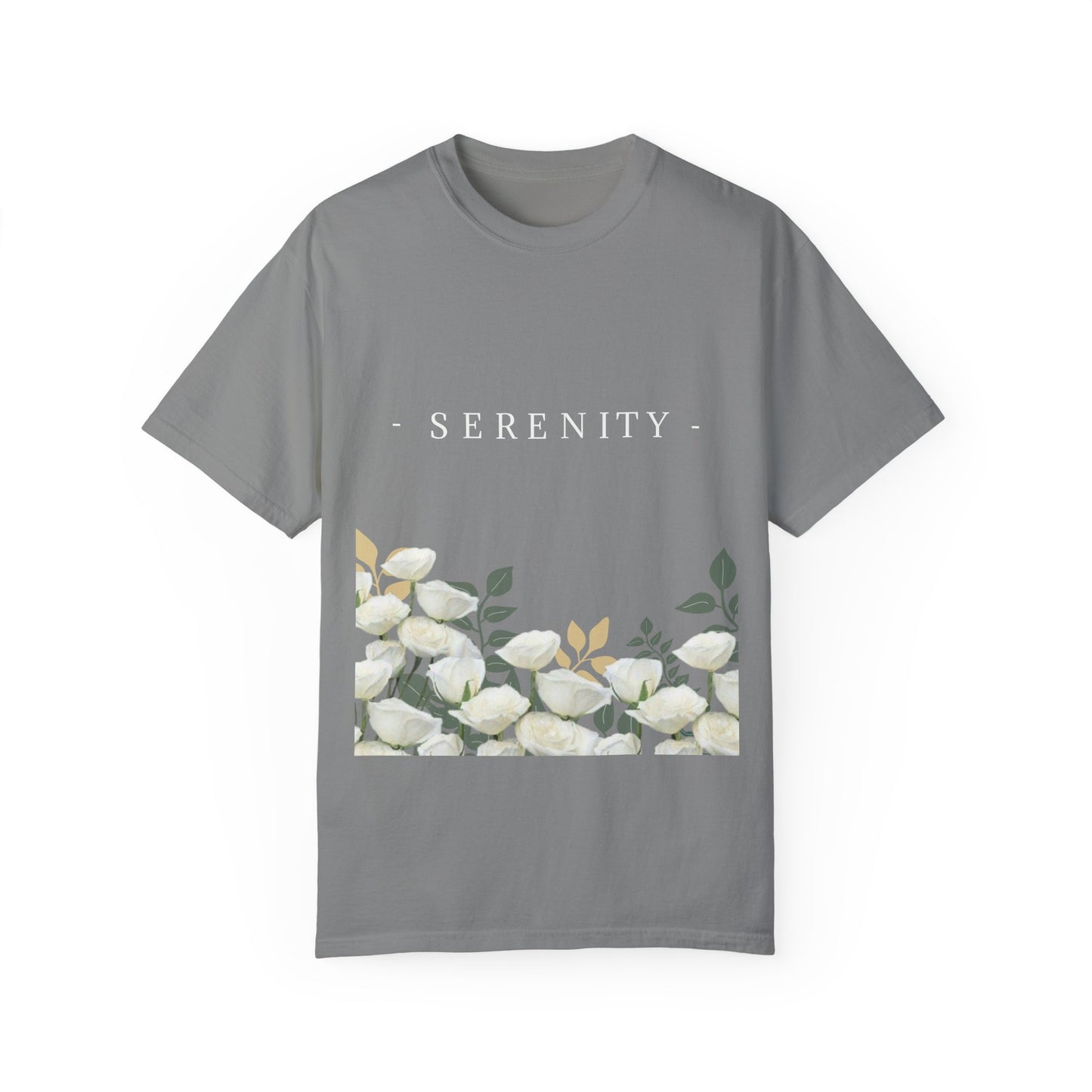 Serenity Floral Garden Printed T-Shirt – A Blend of Elegance and Comfort