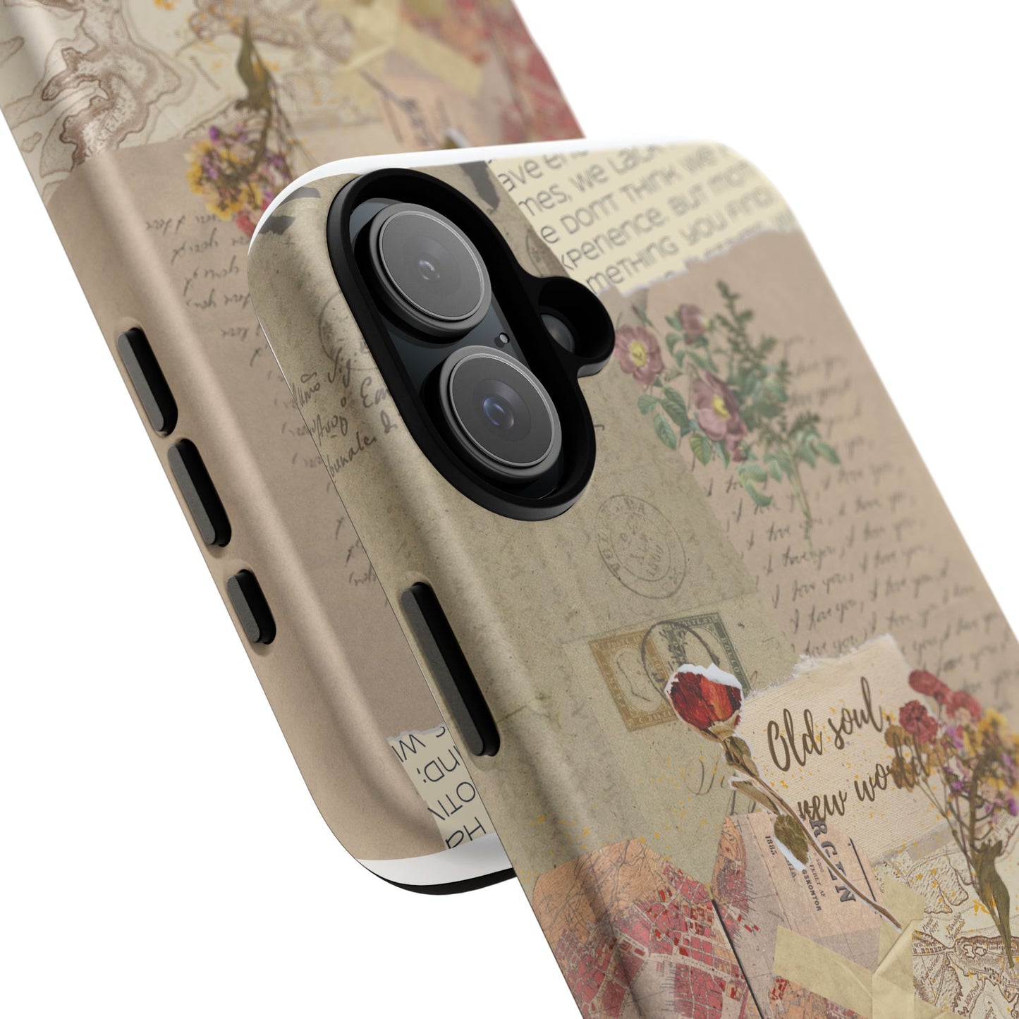 Old Soul, New World – Vintage Collage Phone Case