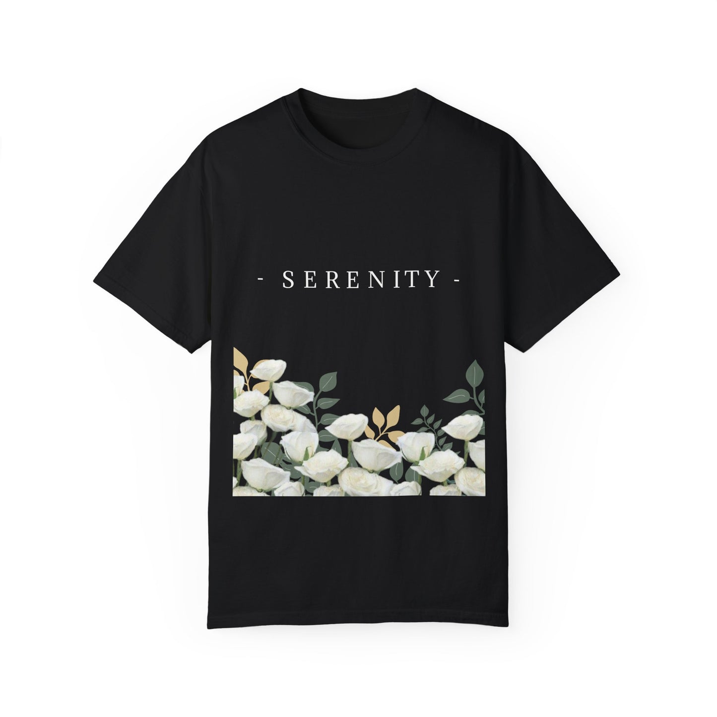 Serenity Floral Garden Printed T-Shirt – A Blend of Elegance and Comfort