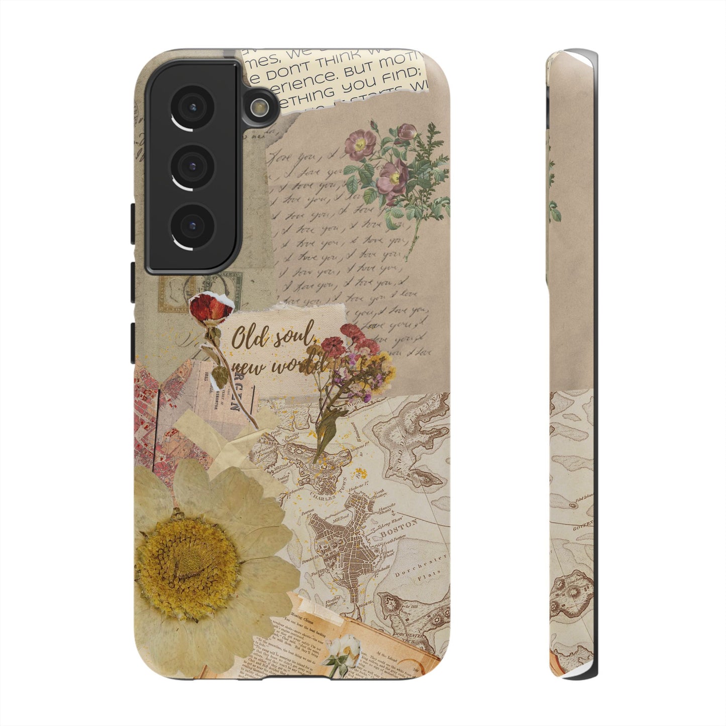 Old Soul, New World – Vintage Collage Phone Case