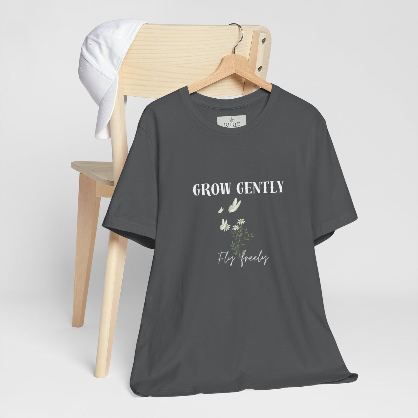 Grow Gently, Fly Freely – Nature-Inspired T-Shirt