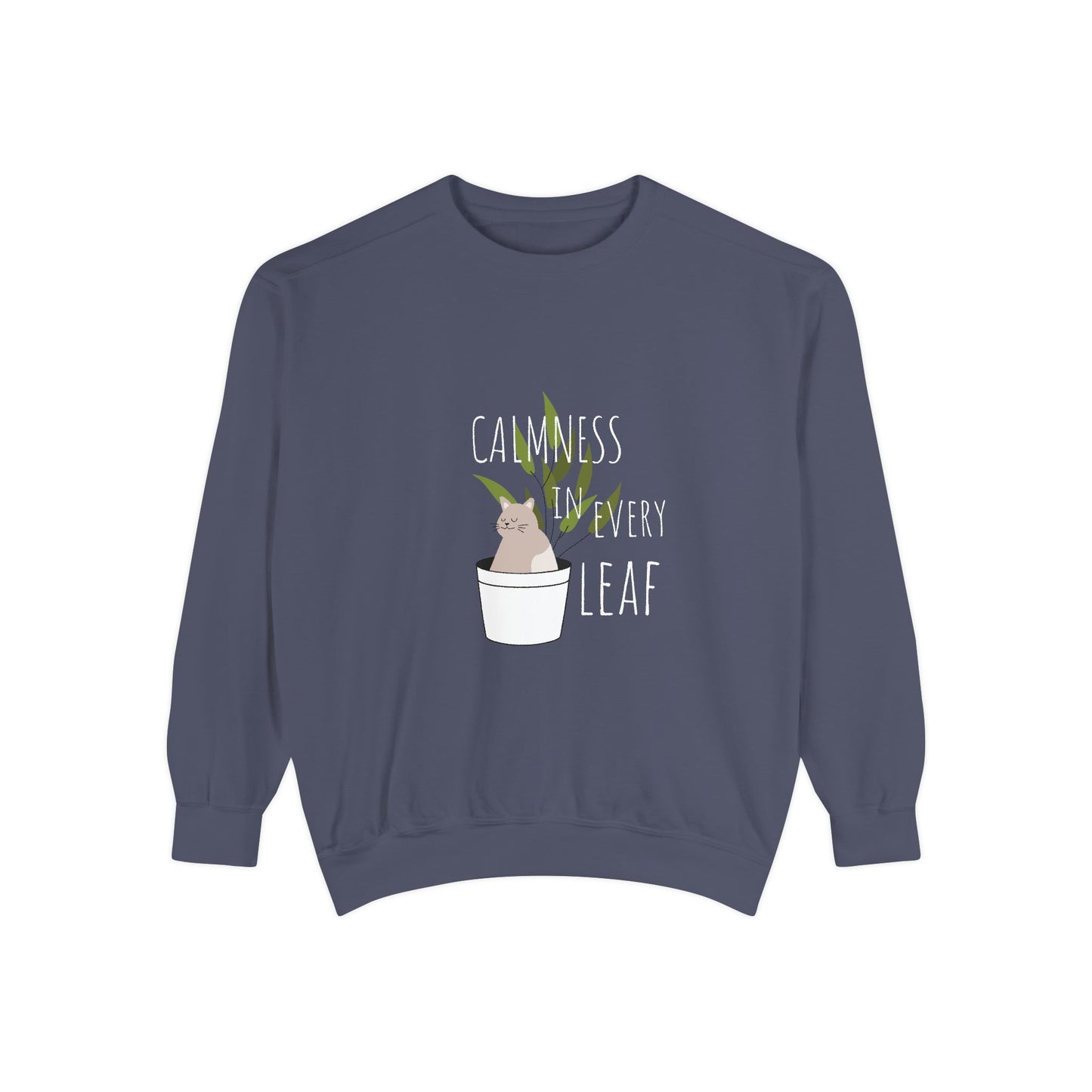 “Calmness in Every Leaf” Sweatshirt This cozy and stylish sweatshirt