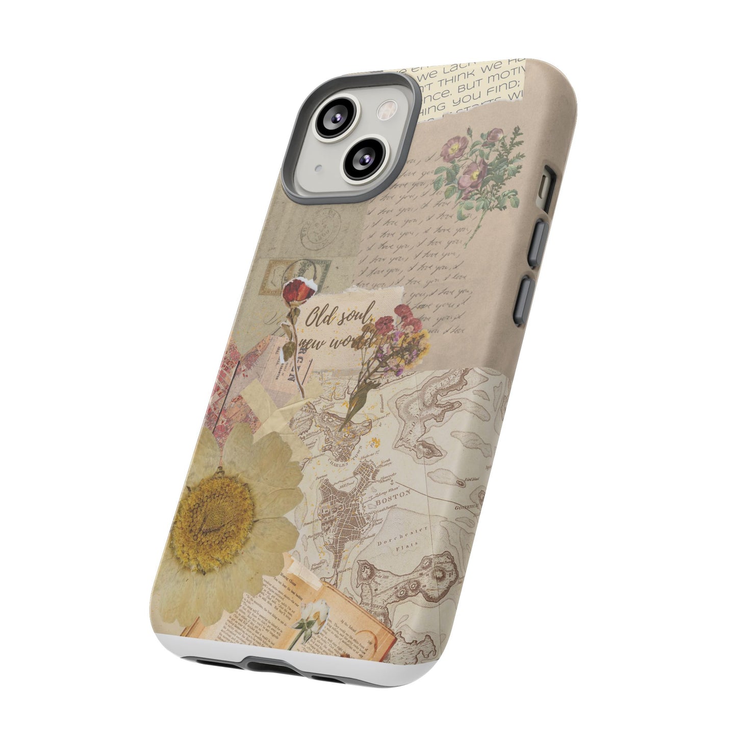 Old Soul, New World – Vintage Collage Phone Case