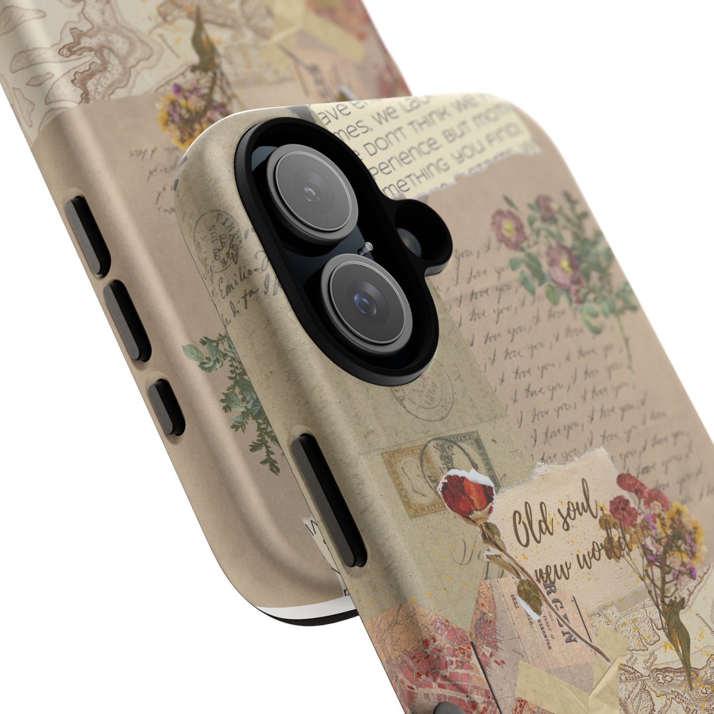 Old Soul, New World – Vintage Collage Phone Case