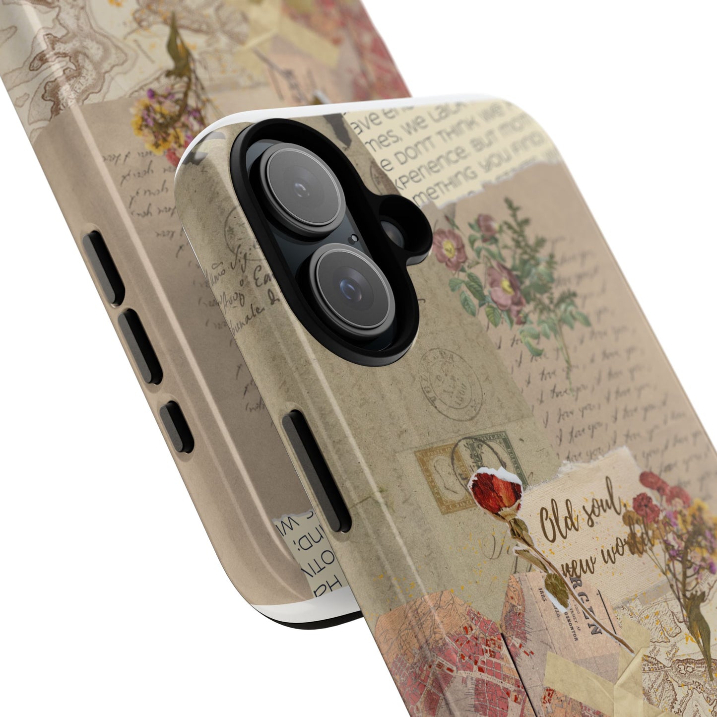 Old Soul, New World – Vintage Collage Phone Case