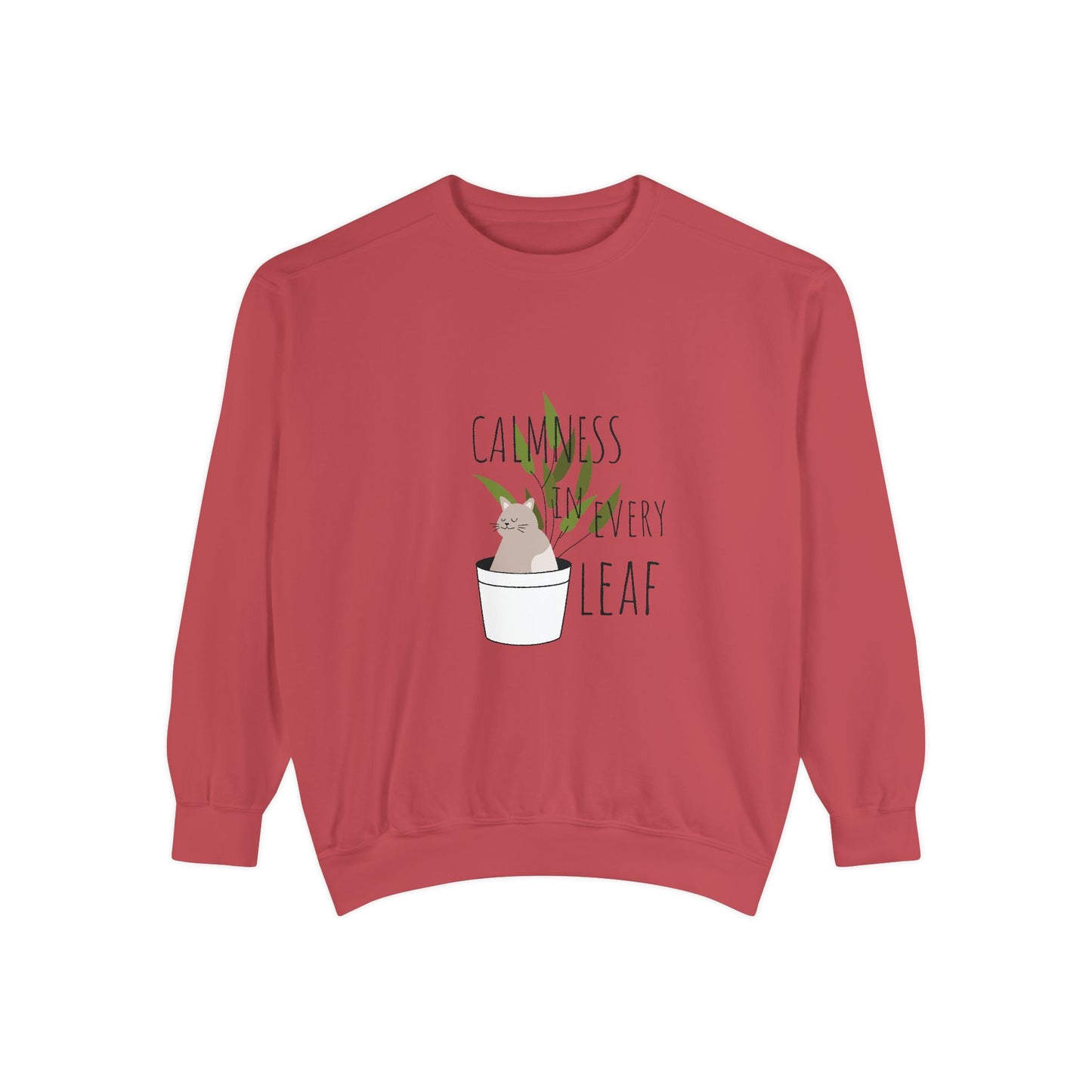 “Calmness in Every Leaf” Sweatshirt This cozy and stylish sweatshirt