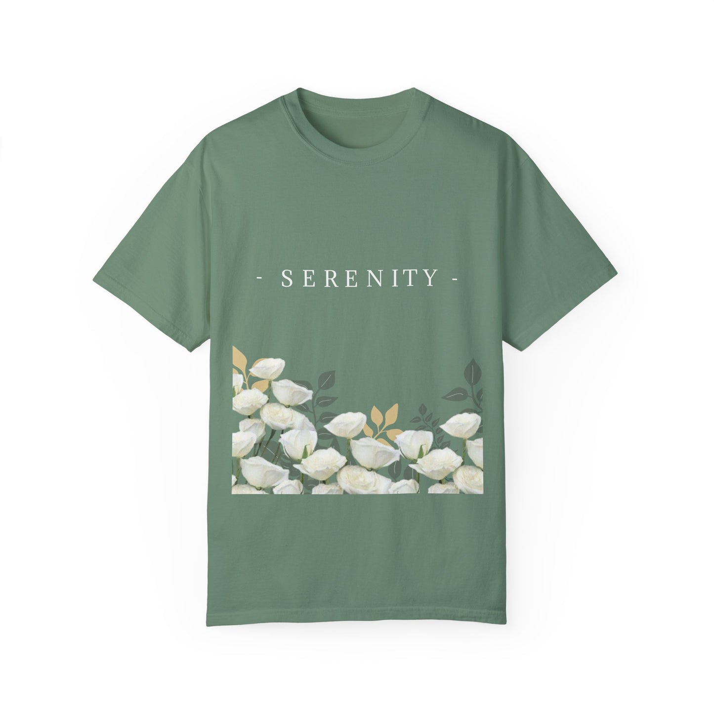 Serenity Floral Garden Printed T-Shirt – A Blend of Elegance and Comfort